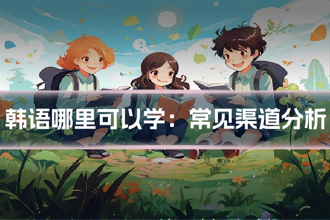 韩语哪里可以学：常见渠道分析