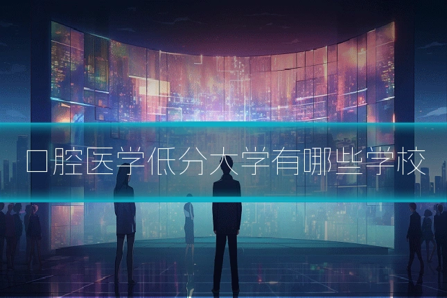 口腔医学低分大学有哪些学校