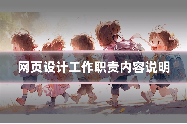 网页设计工作职责内容说明