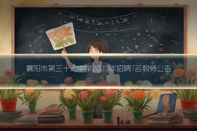 襄阳市第三十六中学2023年招聘7名教师公告