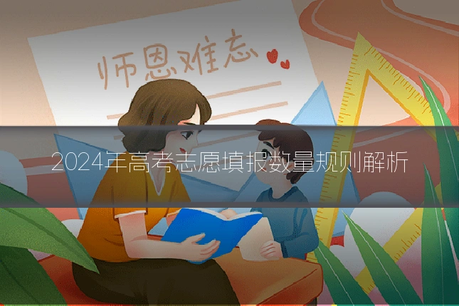 2024年高考志愿填报数量规则解析