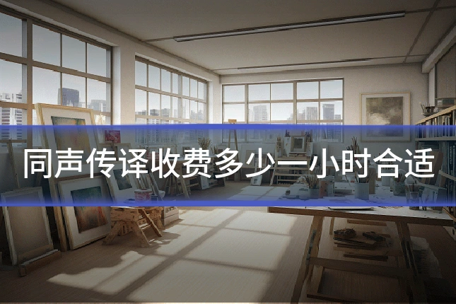同声传译收费多少一小时合适