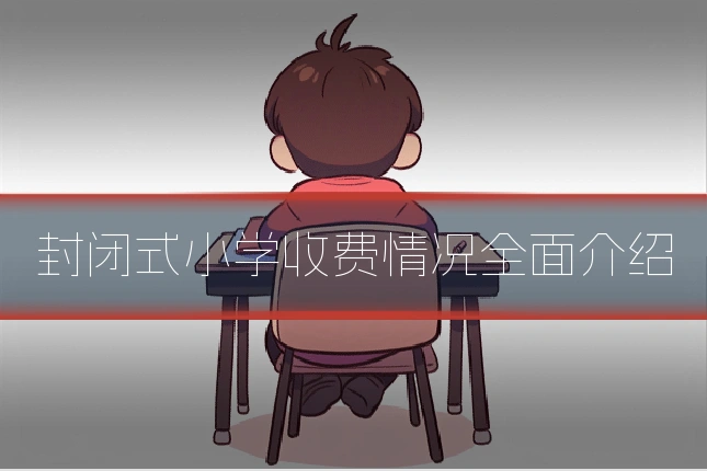 封闭式小学收费情况全面介绍