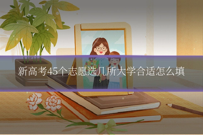 新高考45个志愿选几所大学合适怎么填