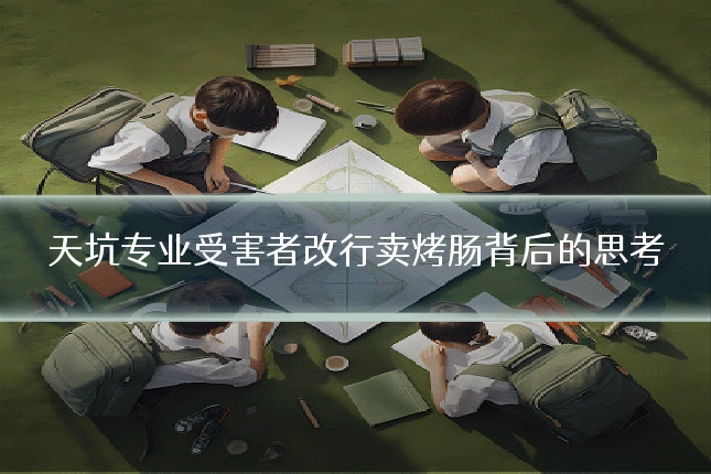 天坑专业受害者改行卖烤肠背后的思考