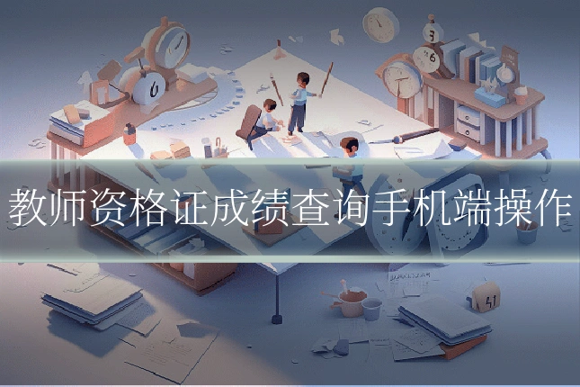 教师资格证成绩查询手机端操作