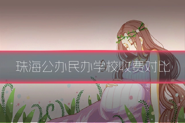 珠海公办民办学校收费对比