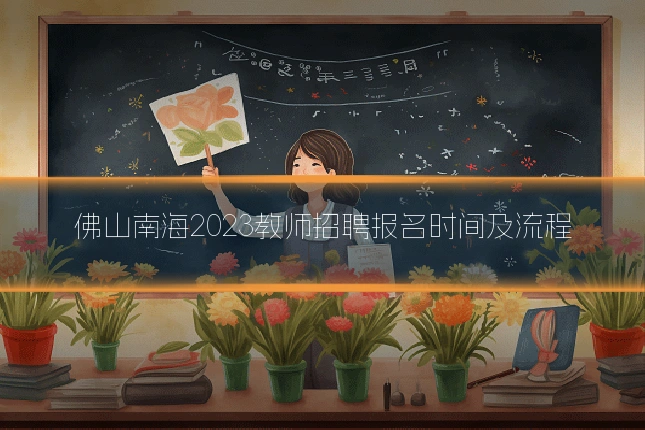 佛山南海2023教师招聘报名时间及流程