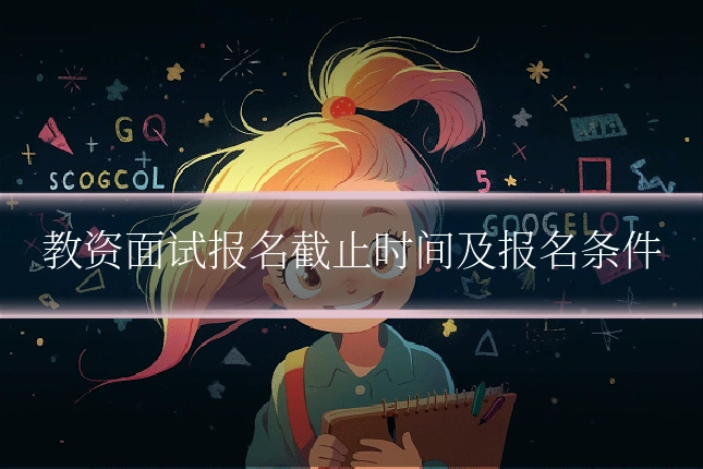 教资面试报名截止时间及报名条件