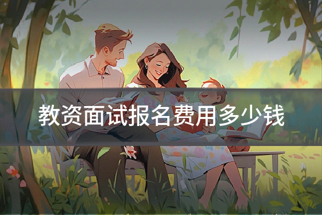 教资面试报名费用多少钱
