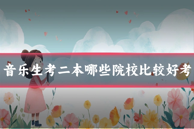 音乐生考二本哪些院校比较好考