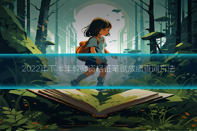 2022年下半年教师资格证笔试成绩查询方法