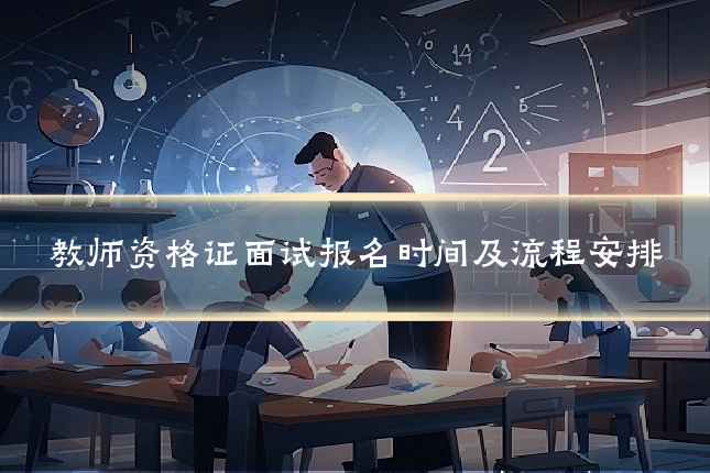 教师资格证面试报名时间及流程安排