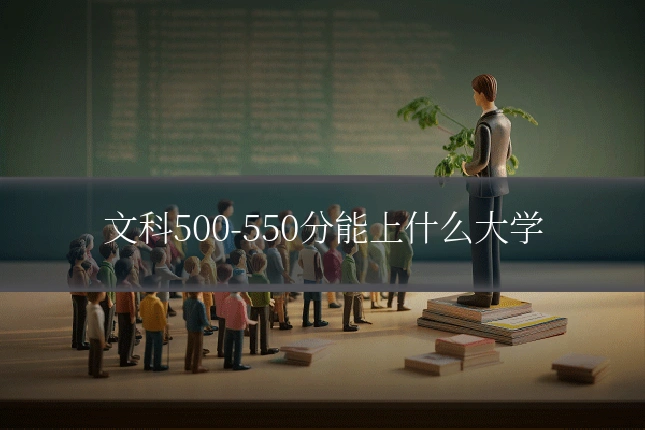 文科500-550分能上什么大学