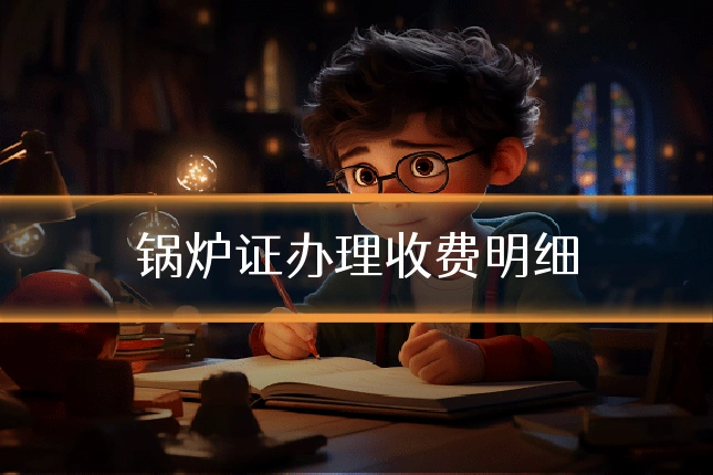 锅炉证办理收费明细
