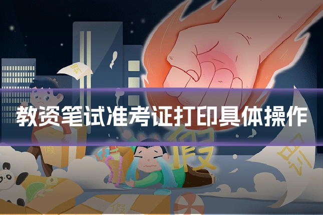 教资笔试准考证打印具体操作
