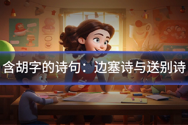 含胡字的诗句:边塞诗与送别诗