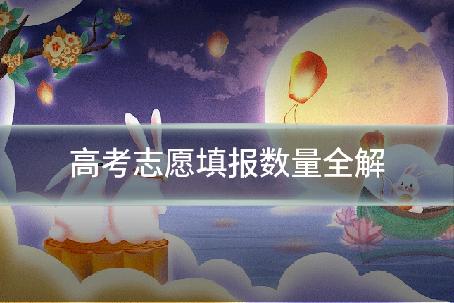 高考志愿填报数量全解