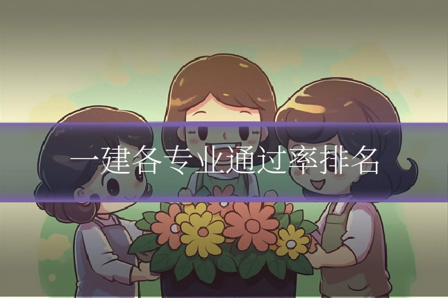 一建各专业通过率排名