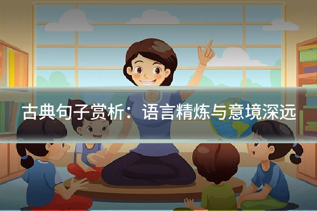 古典句子赏析:语言精炼与意境深远