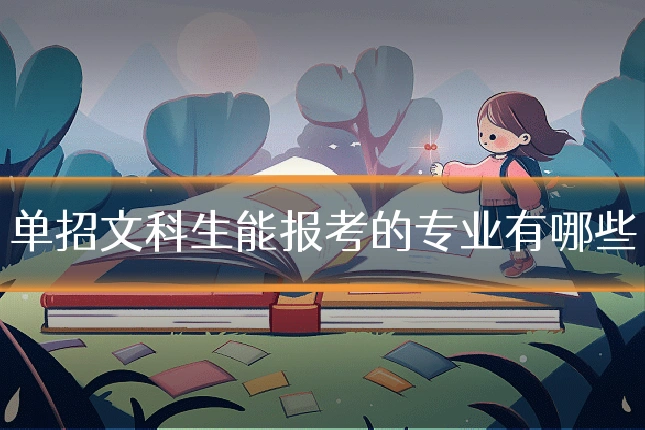 单招文科生能报考的专业有哪些