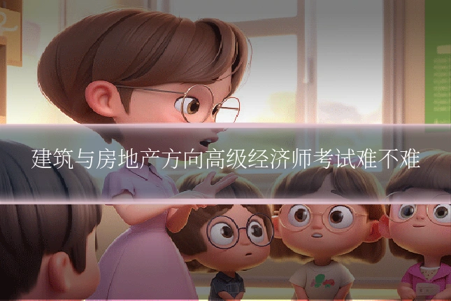建筑与房地产方向高级经济师考试难不难