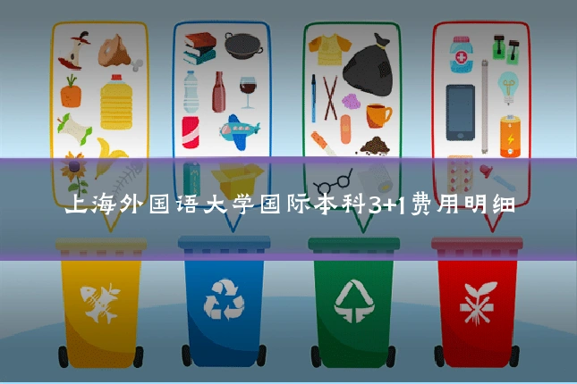 上海外国语大学国际本科3+1费用明细