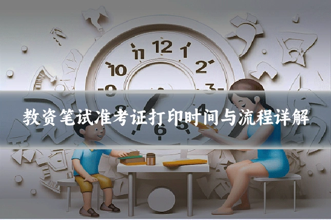 教资笔试准考证打印时间与流程详解