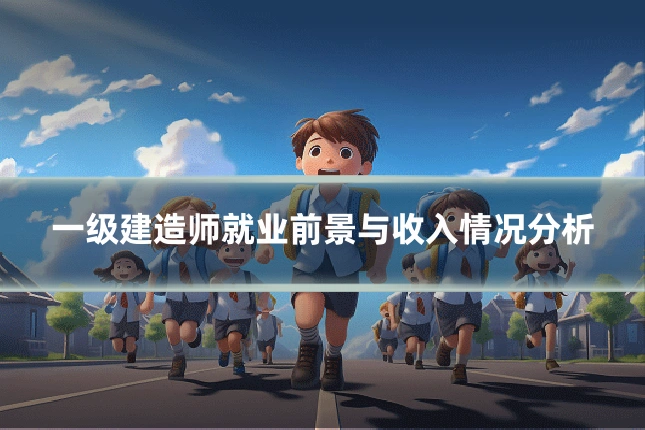 一级建造师就业前景与收入情况分析