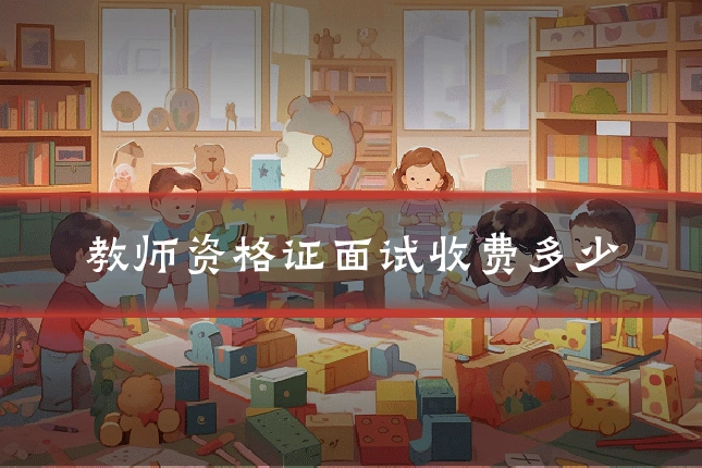 教师资格证面试收费多少