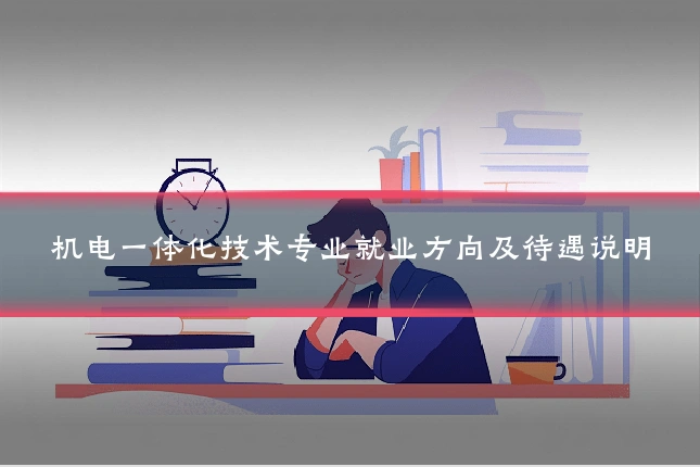 机电一体化技术专业就业方向及待遇说明