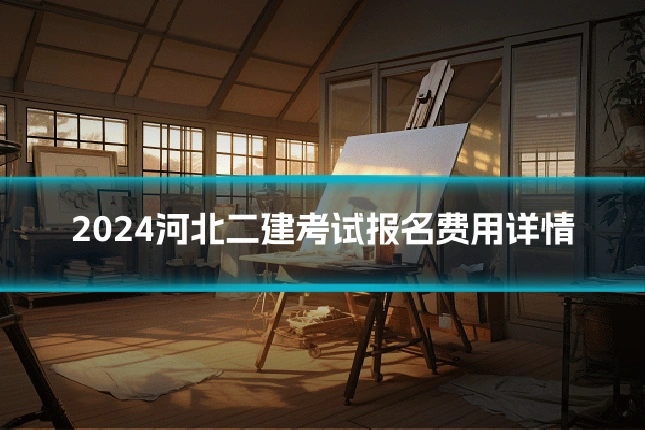 2024河北二建考试报名费用详情