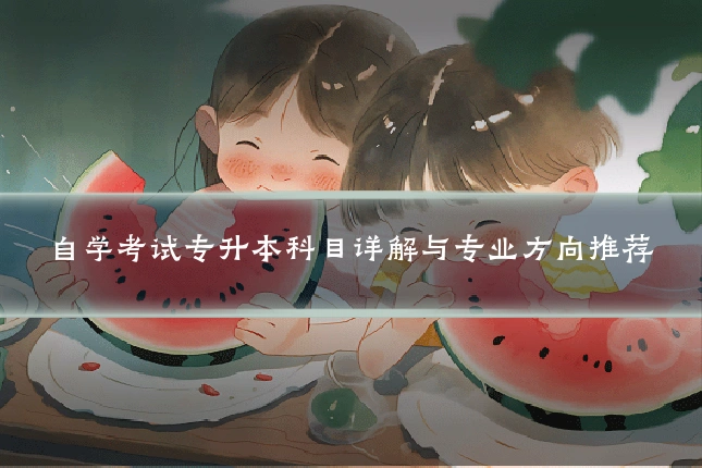 自学考试专升本科目详解与专业方向推荐
