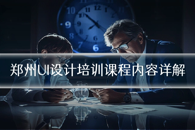 郑州UI设计培训课程内容详解