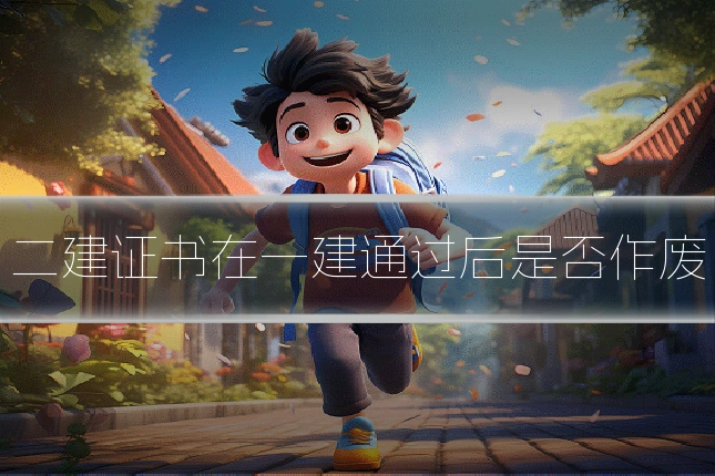 二建证书在一建通过后是否作废