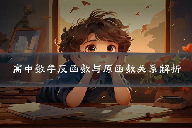高中数学反函数与原函数关系解析