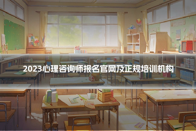 2023心理咨询师报名官网及正规培训机构
