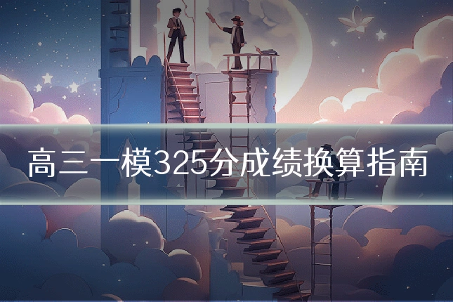高三一模325分成绩换算指南
