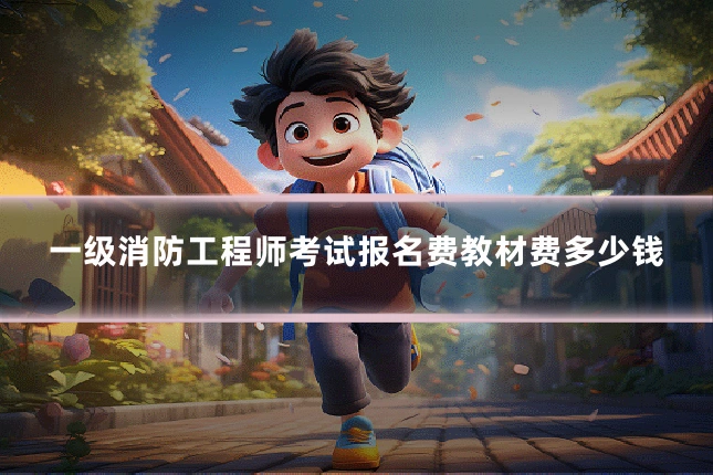 一级消防工程师考试报名费教材费多少钱