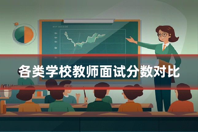 各类学校教师面试分数对比