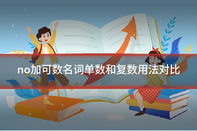 no加可数名词单数和复数用法对比