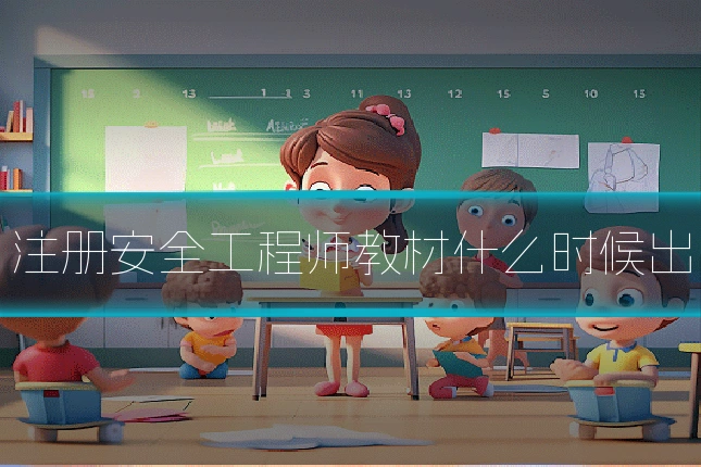 注册安全工程师教材什么时候出