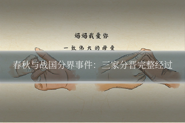 春秋与战国分界事件:三家分晋完整经过
