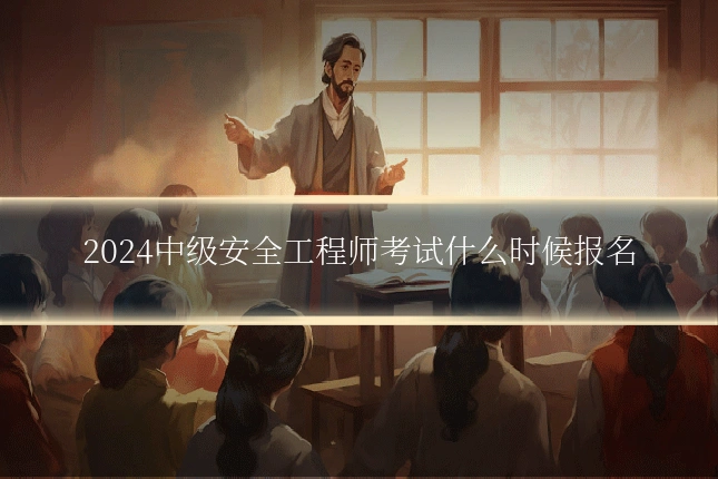 2024中级安全工程师考试什么时候报名