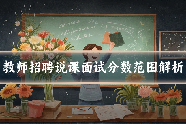 教师招聘说课面试分数范围解析