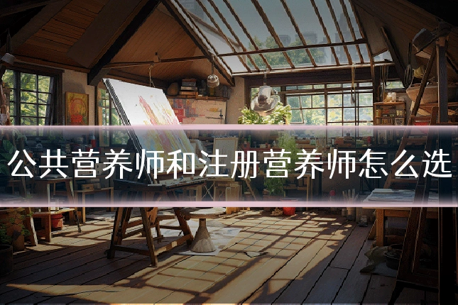 公共营养师和注册营养师怎么选