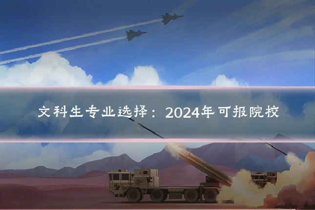 文科生专业选择:2024年可报院校
