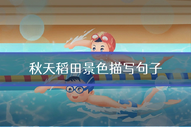 秋天稻田景色描写句子