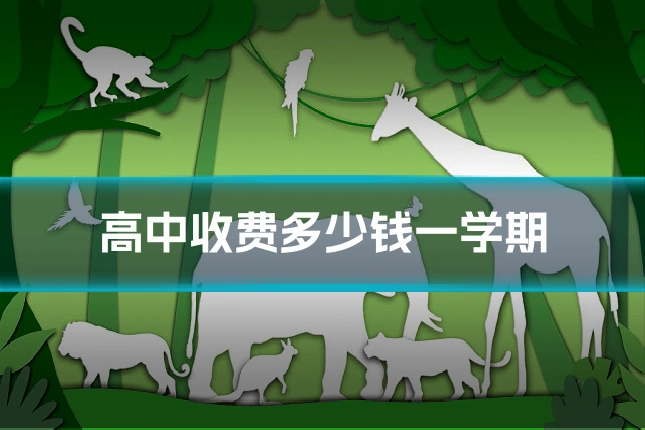 高中收费多少钱一学期