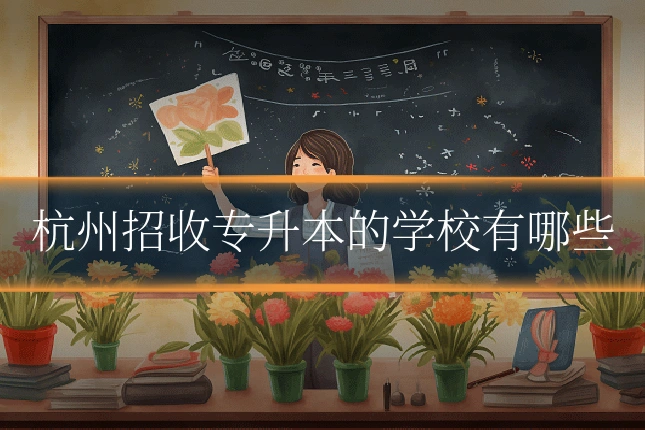 杭州招收专升本的学校有哪些